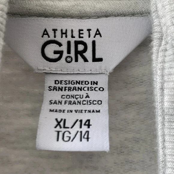 Athleta Girl Wrap’N Roll Cardigan Fog Heather Grey Gray Size XL/14 - Picture 4 of 10